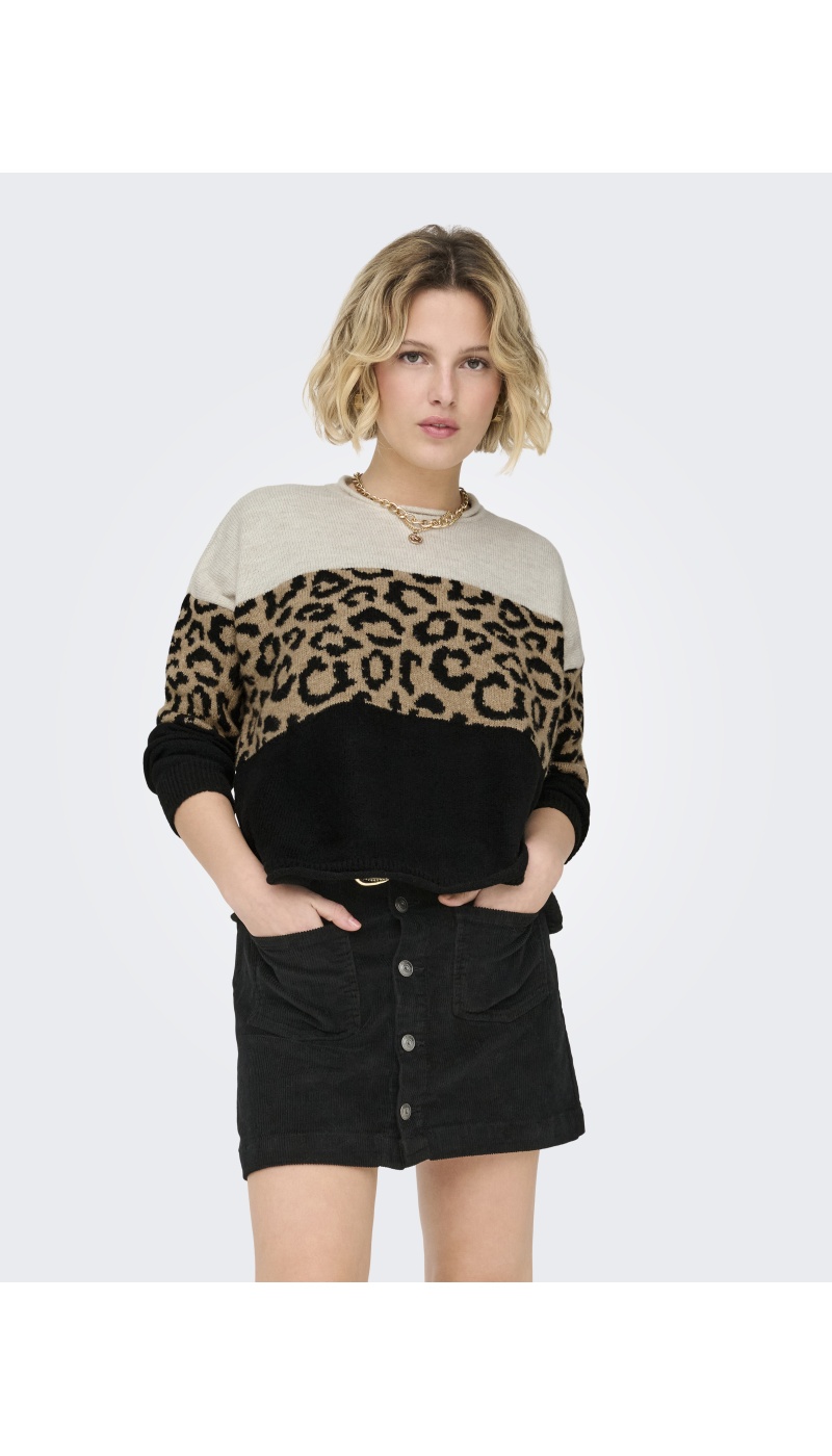 Pull Léopard Moonbeam ONLJADE ONLY - 4 | TOPS